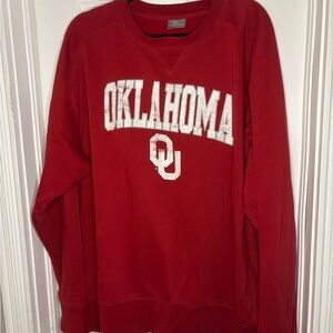 Knights Apparel Red Oklahoma Women's Crew Neck Sweater